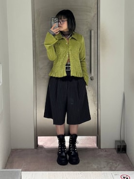 「HARE（ハレ）のアイテム（ブーツ）」を使った、かのんさん（レディース・149cm）の秋コーディネート