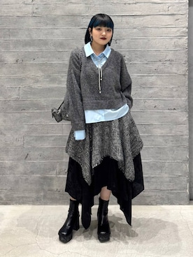 「HARE（ハレ）のアイテム（ハンドバッグ）」を使った、かのんさん（レディース・149cm）の秋コーディネート