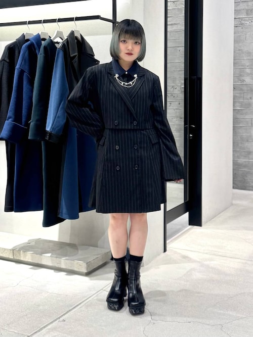 セール】2Pストライプジャケット＊ミニキャミワンピース(HARE