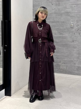 「アイテム（ブローチ/コサージュ）」を使った、かのんさん（レディース・149cm）の夏コーディネート