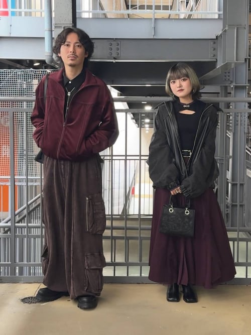 HARE ブルゾン アウター ベロアトラックジャケット(HARE) メンズ