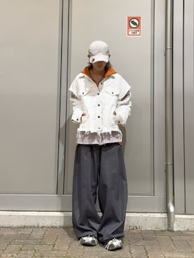 「GRANCY（グランシー）のアイテム（帽子）」を使った、内緒の一郎さん（メンズ・167cm）の春コーディネート