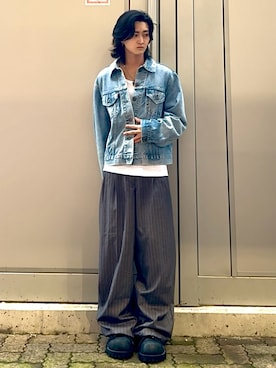 「M's collection（エムズコレクション）のアイテム」を使った、内緒の一郎さん（メンズ・167cm）の秋コーディネート