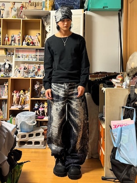 「Parts Lab.（パーツラボ）のアイテム」を使った、内緒の一郎さん（メンズ・167cm）の春コーディネート