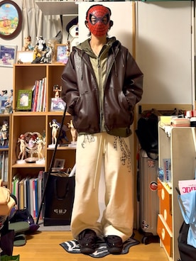 「MIKIO SAKABE（ミキオ サカベ）のアイテム」を使った、内緒の一郎さん（メンズ・167cm）の冬コーディネート