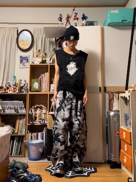 「アイテム（ニットキャップ/ビーニー）」を使った、サマーの潮さん（メンズ・167cm）の秋コーディネート
