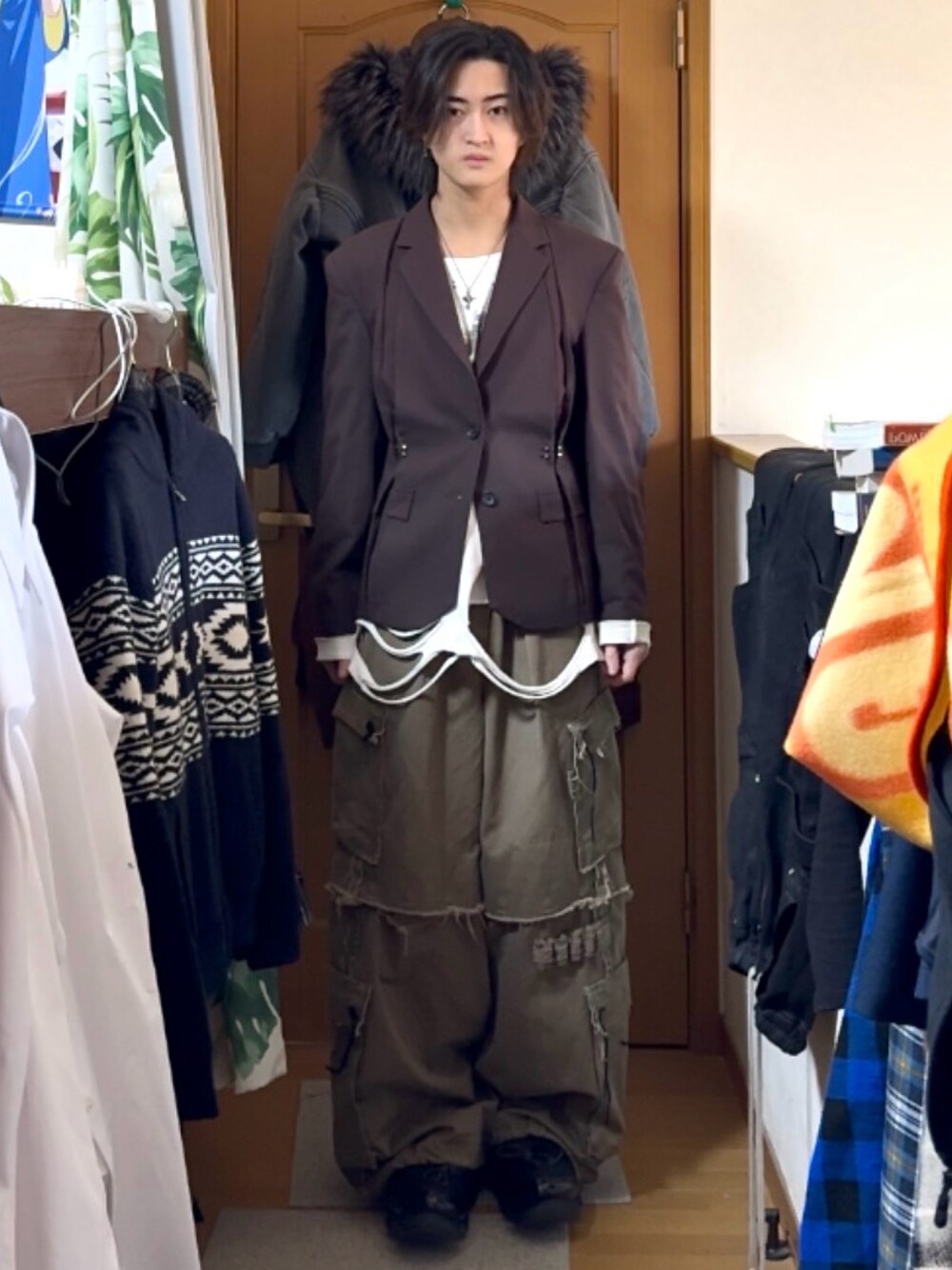 GRANCY】Pierced Tuck Tailored Jacket / ピアスデザインタック