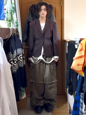 内緒の一郎さん（メンズ・167cm）の冬コーディネート