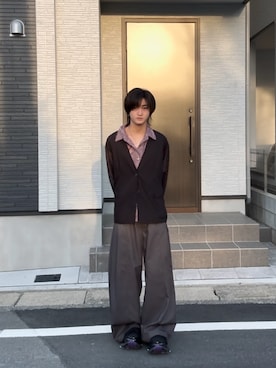 「grounds（グラウンズ）のアイテム」を使った、内緒の一郎さん（メンズ・167cm）の春コーディネート