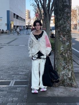 「アイテム（スウェットパンツ）」を使った、サマーの潮さん（メンズ・167cm）の秋コーディネート