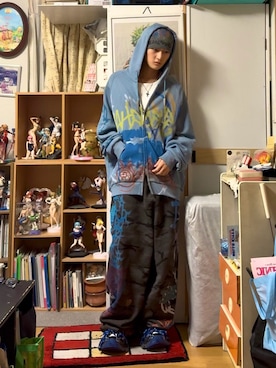 「NEXT IMPULSIVE（ネクストインプルーシブ）のアイテム」を使った、内緒の一郎さん（メンズ・167cm）の冬コーディネート