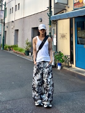 「Lui's（ルイス）のアイテム（ショルダーバッグ）」を使った、内緒の一郎さん（メンズ・167cm）の秋コーディネート