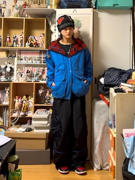 「GRANCY（グランシー）のアイテム」を使った、内緒の一郎さん（メンズ・167cm）の春コーディネート