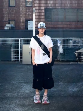 「Parts Lab.（パーツラボ）のアイテム」を使った、内緒の一郎さん（メンズ・167cm）の夏コーディネート
