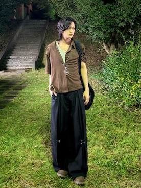 「GRANCY（グランシー）のアイテム」を使った、内緒の一郎さん（メンズ・167cm）の秋コーディネート