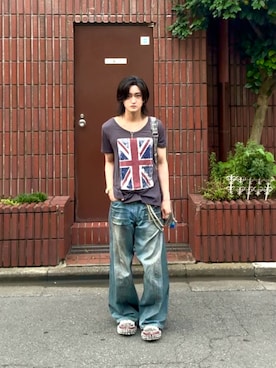 「M's collection（エムズコレクション）のアイテム」を使った、内緒の一郎さん（メンズ・167cm）の夏コーディネート
