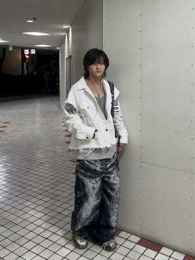 「Parts Lab.（パーツラボ）のアイテム」を使った、内緒の一郎さん（メンズ・167cm）の春コーディネート