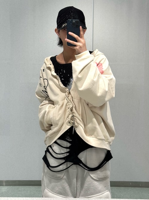 a2o パイルワイドカーゴショーツ Mホワイト a2o】パイルワイドカーゴショーツ（その他パンツ）｜a2o（エーツーオー