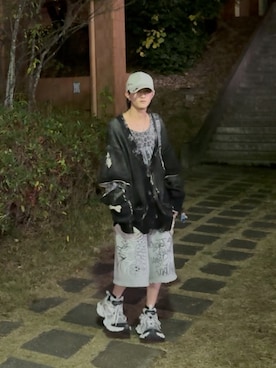 「アイテム（カーディガン/ボレロ）」を使った、内緒の一郎さん（メンズ・167cm）の秋コーディネート