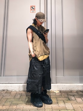「GRANCY（グランシー）のアイテム」を使った、内緒の一郎さん（メンズ・167cm）の秋コーディネート
