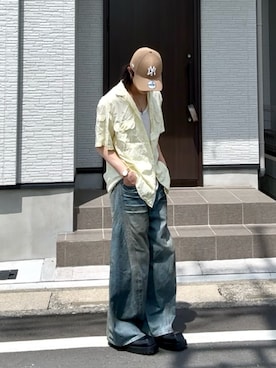 「M's collection（エムズコレクション）のアイテム」を使った、内緒の一郎さん（メンズ・167cm）の夏コーディネート