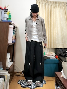 「GRANCY（グランシー）のアイテム」を使った、内緒の一郎さん（メンズ・167cm）の秋コーディネート