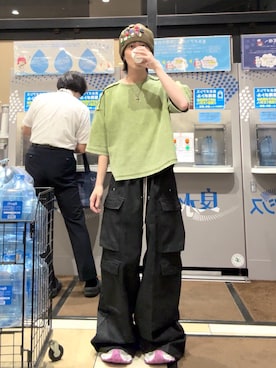 「アイテム（ニットキャップ/ビーニー）」を使った、サマーの潮さん（メンズ・167cm）の秋コーディネート