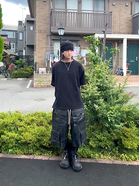「ADRER（アドラー）のアイテム（トップス）」を使った、内緒の一郎さん（メンズ・167cm）の夏コーディネート