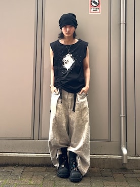 「Parts Lab.（パーツラボ）のアイテム」を使った、内緒の一郎さん（メンズ・167cm）の夏コーディネート