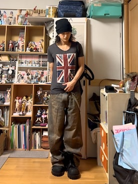 「M's collection（エムズコレクション）のアイテム」を使った、内緒の一郎さん（メンズ・167cm）の秋コーディネート