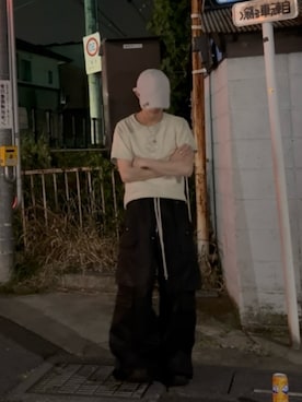 「アイテム（スニーカー）」を使った、サマーの潮さん（メンズ・167cm）の秋コーディネート