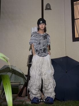 「アイテム（ニットキャップ/ビーニー）」を使った、サマーの潮さん（メンズ・167cm・20代）の夏コーディネート
