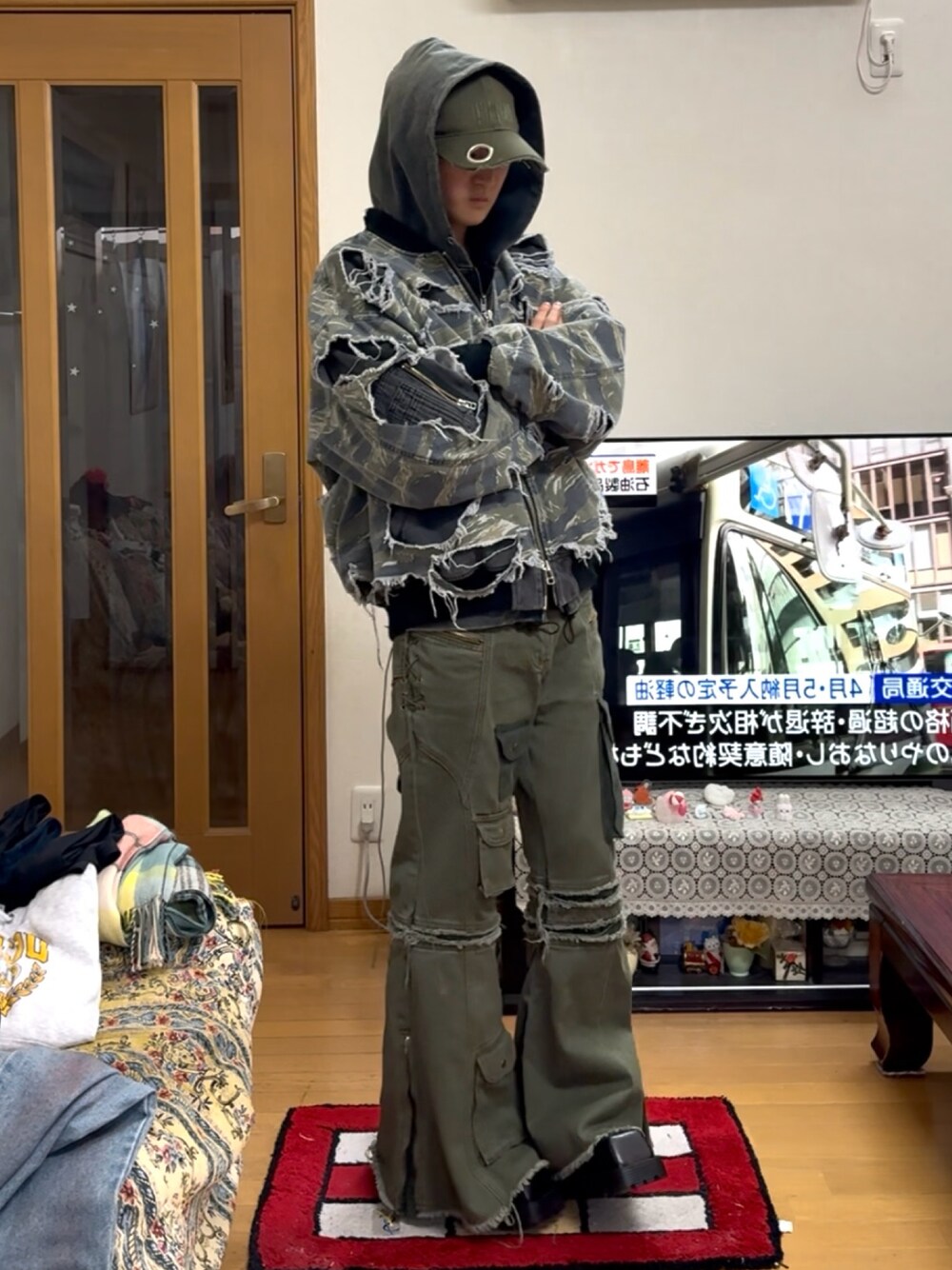 CASPER JOHN（キャスパージョン）の「Crash zip parka/クラッシュ