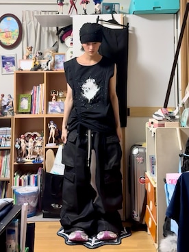 「アイテム（ニットキャップ/ビーニー）」を使った、サマーの潮さん（メンズ・167cm）の秋コーディネート