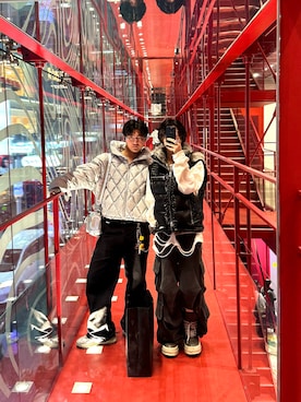 「GRANCY（グランシー）のアイテム」を使った、内緒の一郎さん（メンズ・167cm）の冬コーディネート