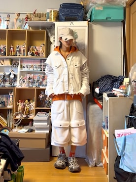 「DAISO（DAISO）のアイテム」を使った、内緒の一郎さん（メンズ・167cm）の春コーディネート