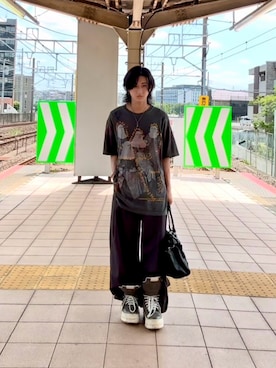 「Parts Lab.（パーツラボ）のアイテム」を使った、内緒の一郎さん（メンズ・167cm）の夏コーディネート