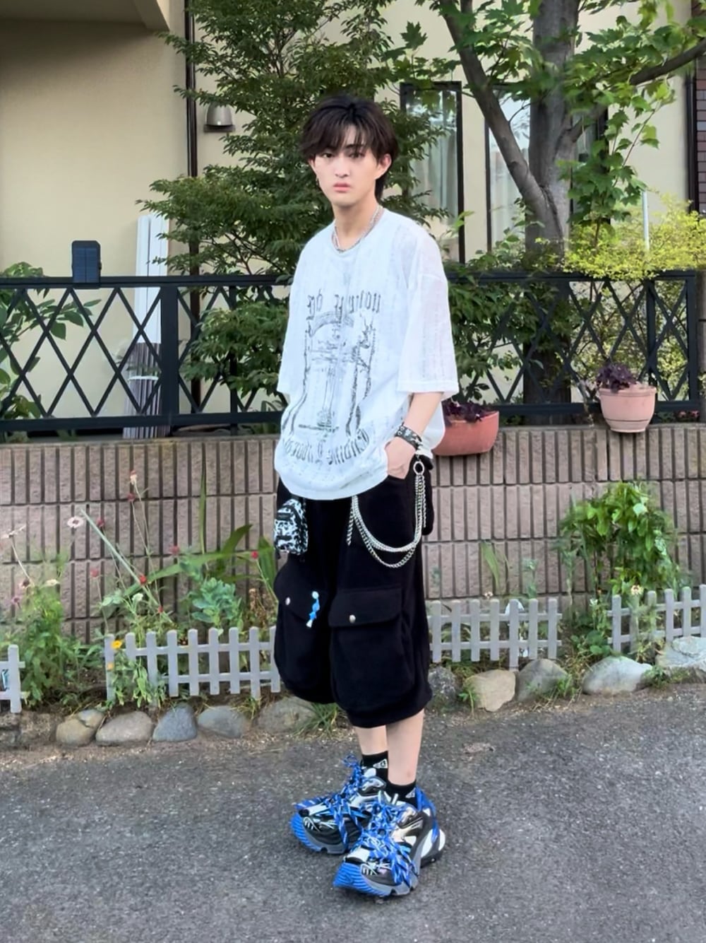 a2o】パイルワイドカーゴショーツを使った人気ファッション