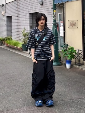 「Lui's（ルイス）のアイテム」を使った、内緒の一郎さん（メンズ・167cm）の夏コーディネート