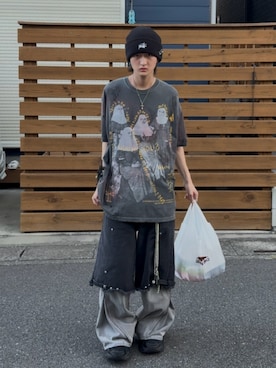 「アイテム（帽子）」を使った、サマーの潮さん（メンズ・167cm）の夏コーディネート