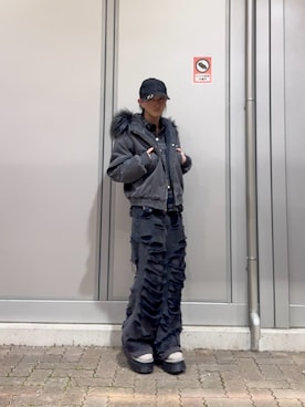 内緒の一郎さん（メンズ・167cm）の冬コーディネート