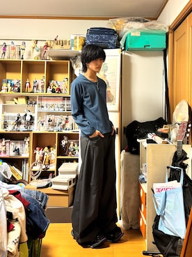 「grounds（グラウンズ）のアイテム（シューズ）」を使った、内緒の一郎さん（メンズ・167cm）の春コーディネート