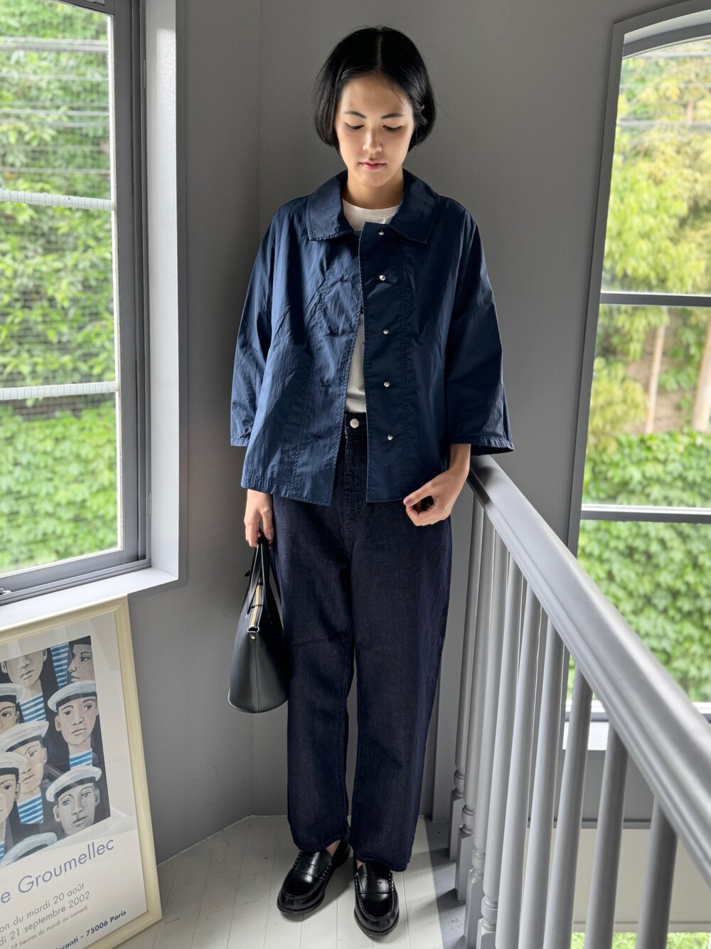 caqu（サキュウ）の「【caqu】FS-linen ankle boy's（デニム