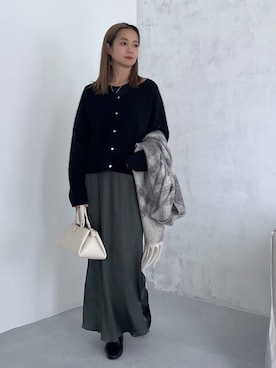 「アイテム（ストール/ショール）」を使った、maikoko5さん（レディース・158cm・40代）の秋コーディネート