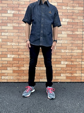 「デニムシャツ」｜pipさん（メンズ・174cm）の夏コーディネート