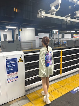 「JEANASIS（ジーナシス）のアツゾコストレッチスニーカーブーツ/966654（ブーツ、ホワイト系）」を使った、anya____nさん（レディース・163cm）の冬コーディネート