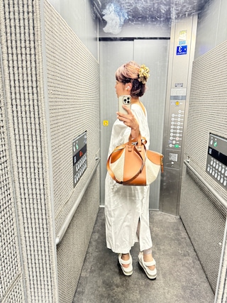 ETRE TOKYO バックオープンリボンワンピース ETRE TOKYO（エトレトウキョウ）の「バックオープンリボン