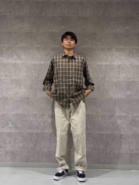 西村 一希さん（メンズ・174cm）の秋コーディネート