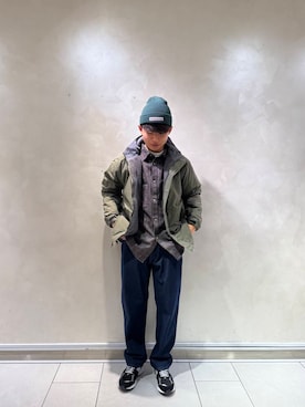 「アイテム（その他雑貨）」を使った、西村 一希さん（メンズ・174cm）の冬コーディネート