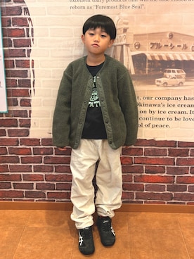 「アイテム（パンツ）」を使った、rittanさん（キッズ・120cm）の冬コーディネート